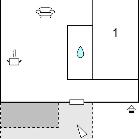 شقة In With Kitchen